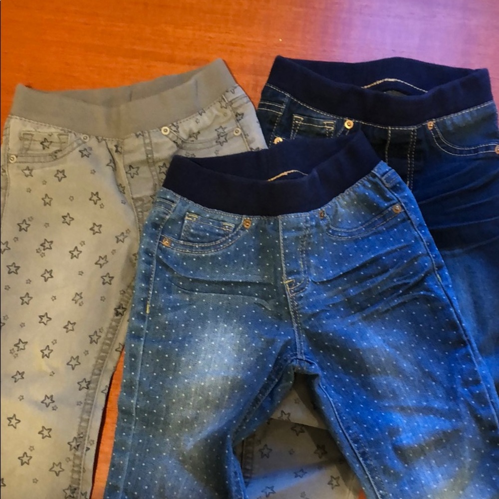 3 pairs Cat & Jack Girls 4T Jeans
